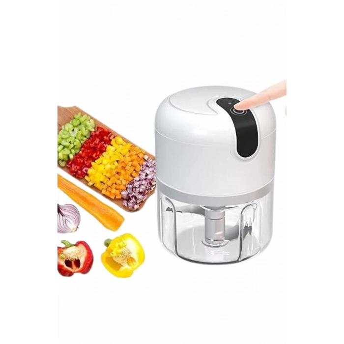 Rondo Doğrayıcı 250 ML Taşınabilir USB Şarjlı Pratik El Rondo Blender