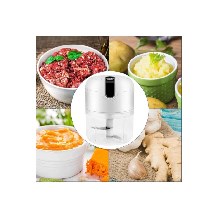 Rondo Doğrayıcı 250 ML Taşınabilir USB Şarjlı Pratik El Rondo Blender