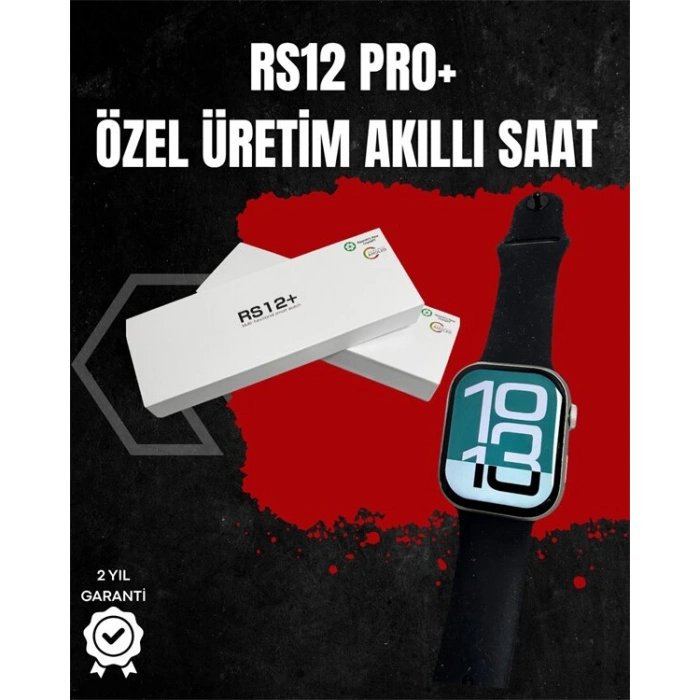 RS12 PRO+ Titanyum Kasa Akıllı Saat – Uyku ve Nabız Takibi Suya Dayanıklı Bluetooth Arama