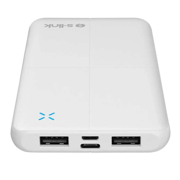 S-LINK IP-G12N Beyaz 10.000mAh 2xUSB 1xMicro USB 1xType-C 4 LED Göstergeli PowerBank(1923)