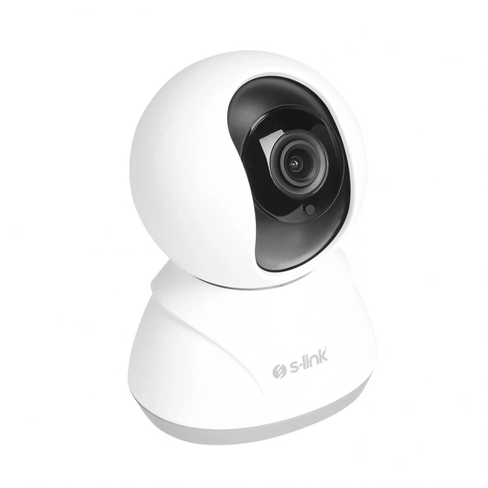 S-LINK SL-IND02 Ev/Bebek Güvenlik Kamerası WiFi 3Mpix 3.6mm Lens 10m. Gece Görüşü Hareket algılama İki Yönlü Ses Micro SD Kartlı TUYA Yazılım(1923)