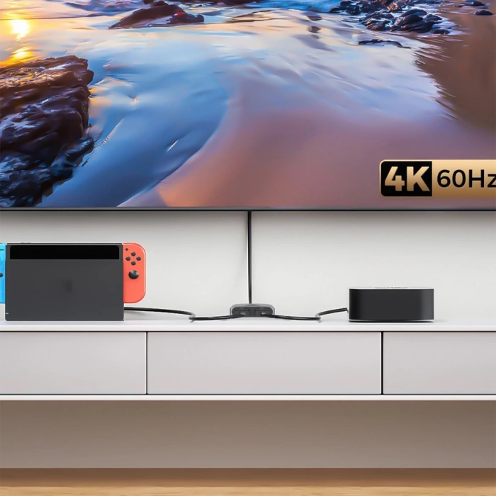 S-LINK SL-LU602 2xHDMI 4K 60Hz Monitör Çoklayıcı (1PC-2Monitör veya 2PC- 1Monitör) Çift Yönlü Switch(1923)