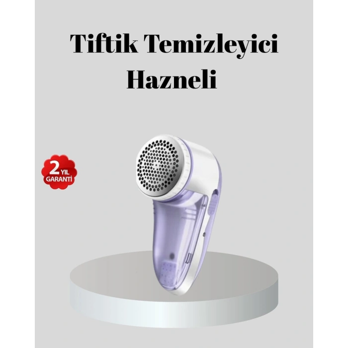 Şarjlı Tiftik Temizleyici – Çıkarılabilir Hazneli Anti-Statik Fırçalı USB Şarjlı