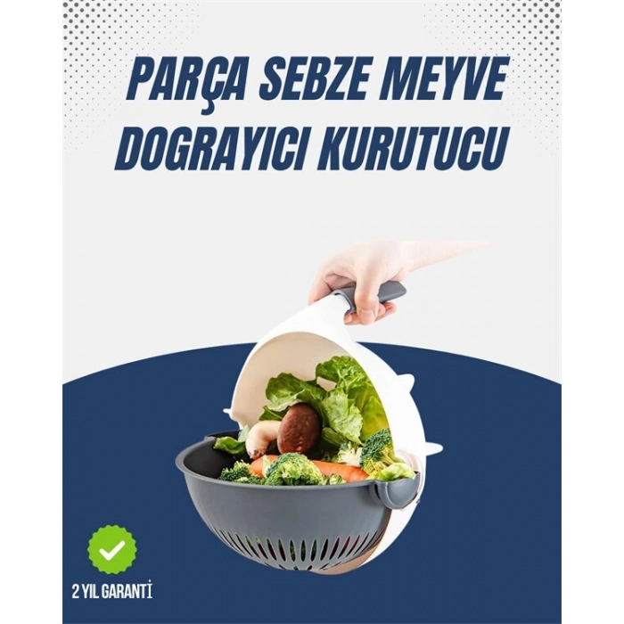Sebze Doğrama ve Rendeleme İçin Pratik Mutfak Aparatı