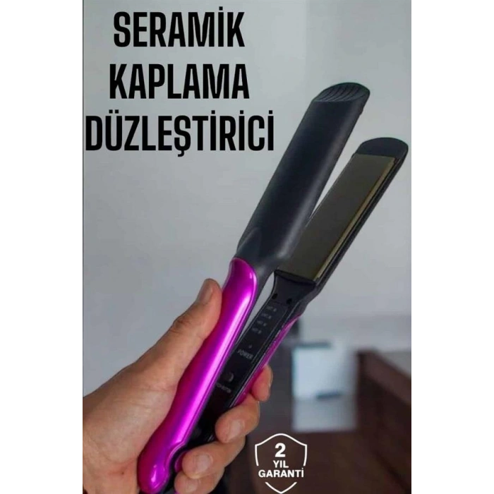 Seramik Kaplama Isı Ayarlı Yıpranma Karşıtı Saç Düzleştirici