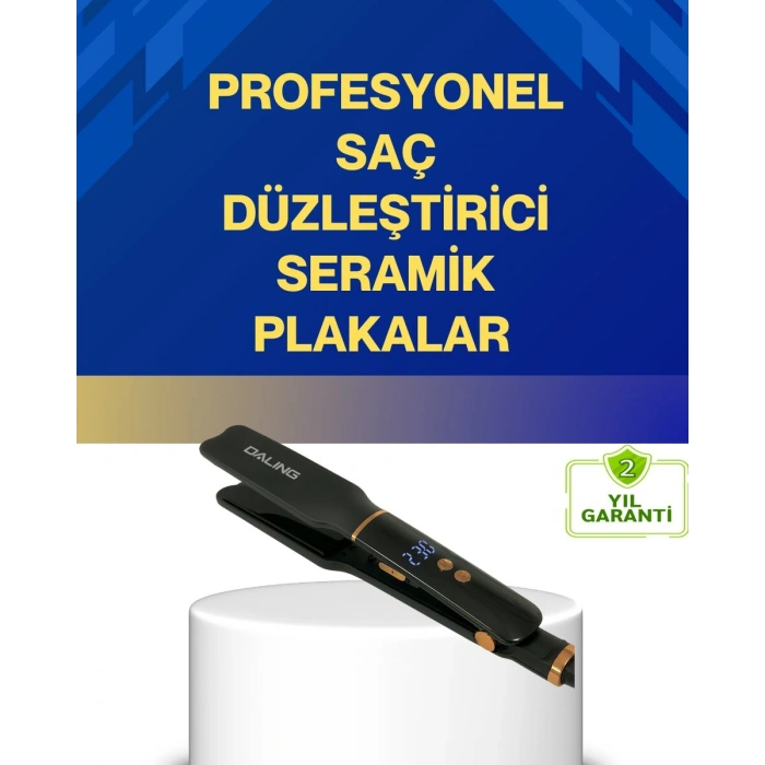 Seramik Plakalı Daling Saç Düzleştirici Kırılma ve Dolanma Önleyici