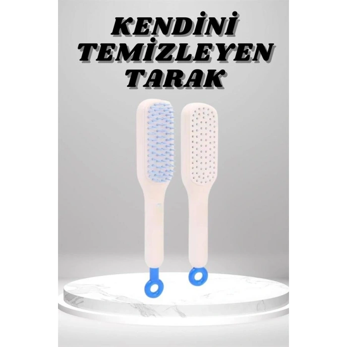 Silikon Yumuşak Sıkı Dişli Sihirli Geri Çekilebilir Tarak Kendini Temizleyen Saç Fırçası