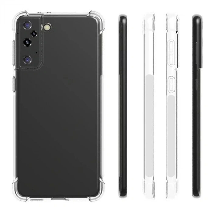 SM Galaxy S21 Plus S30 Plus Shockproof Darbe Emici Silikon Kılıf-(5775)