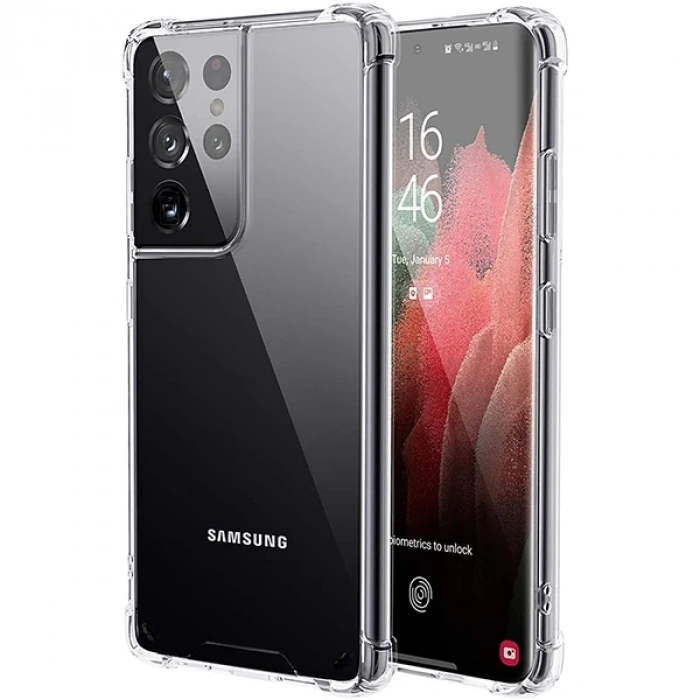 SM Galaxy S21 Ultra - S30 Ultra Shockproof Darbe Emici Silikon Kılıf-(5775)