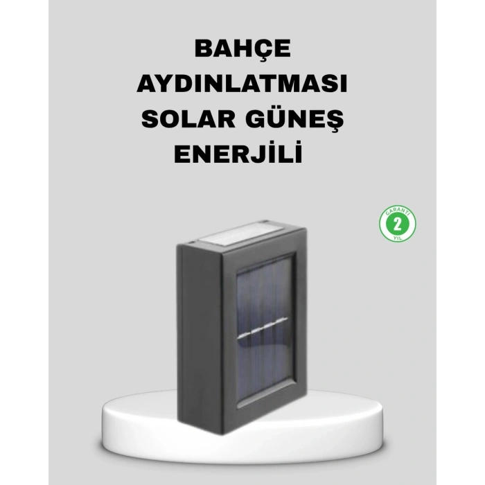 Solar Dış Mekan Aplik Su Geçirmez Dayanıklı LED Aydınlatmalı