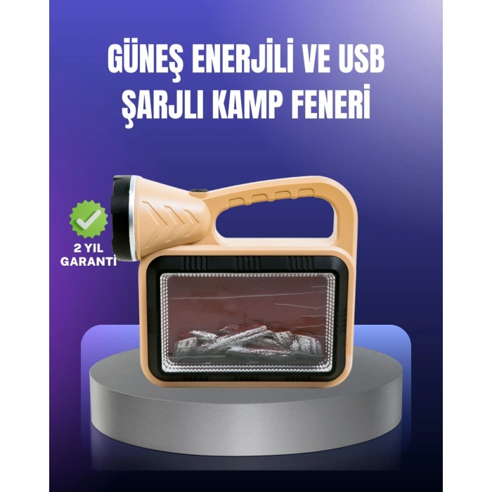 Solar Enerjili Alev Lambası – El Feneri ve Dekoratif Işık
