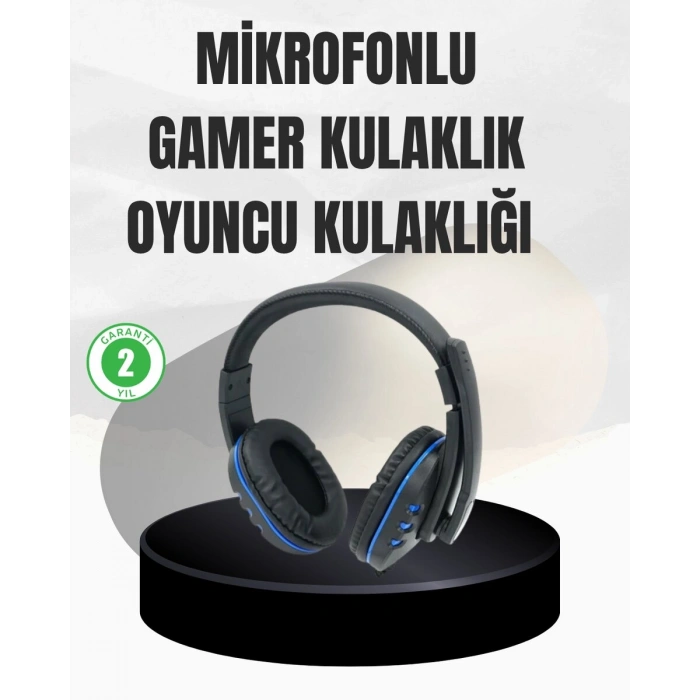 Stereo Oyun Kulaklığı – Güçlü Bas Mikrofonlu ve Konforlu Tasarım