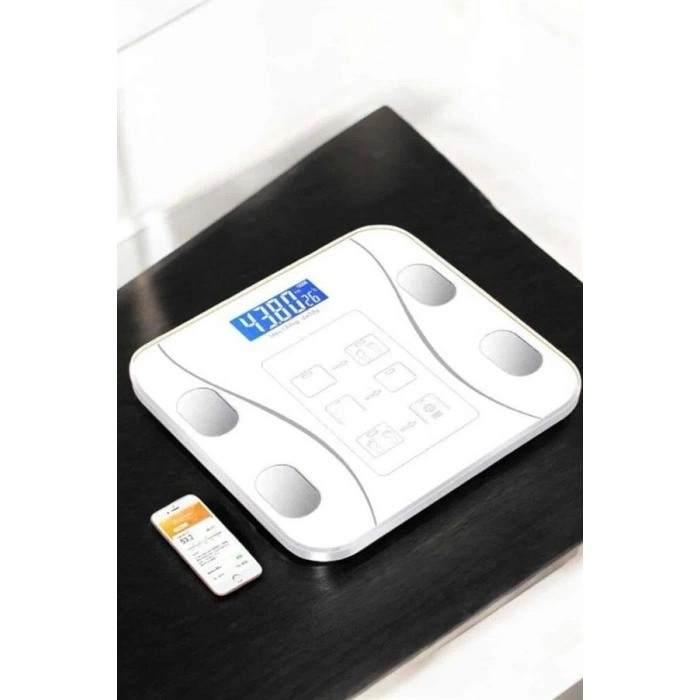 Tartı Baskül Dijital Elektronik Tartı Vücut Analiz Wifi Akıllı Yağ Ölçer