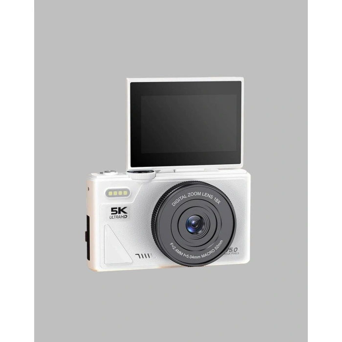 Taşınabilir 5K UHD Fotoğraf ve Video Kamera Otofokus WiFi