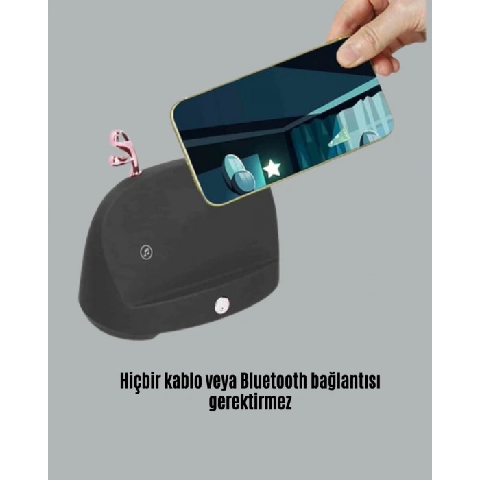 Taşınabilir Kablosuz Telefon Tutucu ve Bluetooth Hoparlör – Kompakt Tasarım Üstün Ses