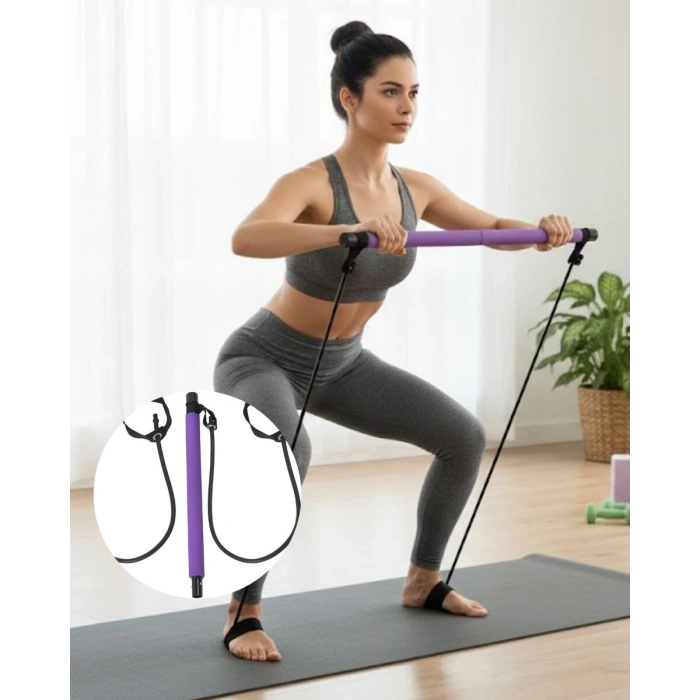 Taşınabilir Pilates Bar Ev Sporuna Uygun Hafif ve Dayanıklı Yapı