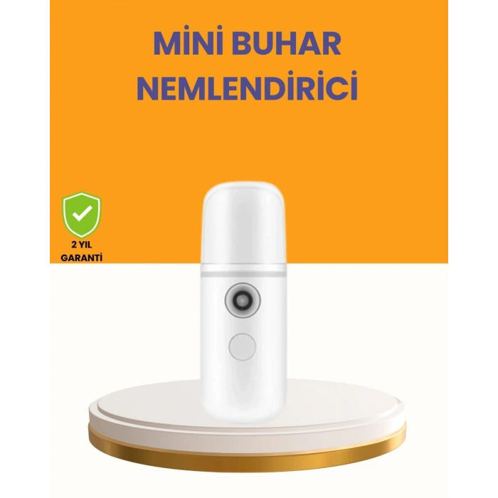 Taşınabilir Şarjlı Buhar Nemlendirici – Kablosuz Akıllı Pro Teknolojili Mini Cilt ve Ortam Nemlendirici