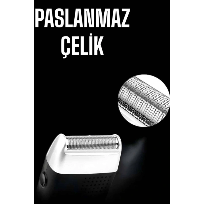 Tıraş Makinesi Islak Ve Kuru Kullanıma Uygun Kablosuz Taşınabilir