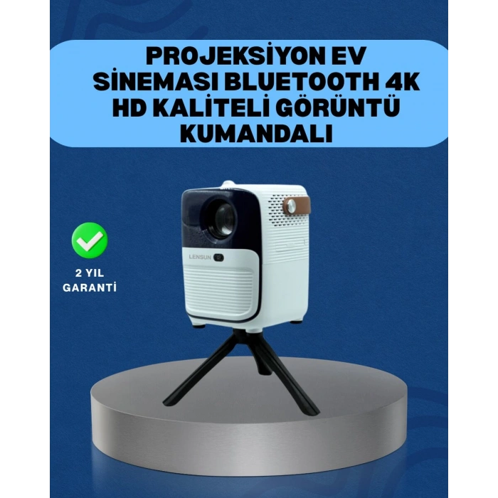 Ultra HD Çözünürlüklü Taşınabilir Projektör – 1920x1080 Piksel Görüntü Kalitesi (Kopya)