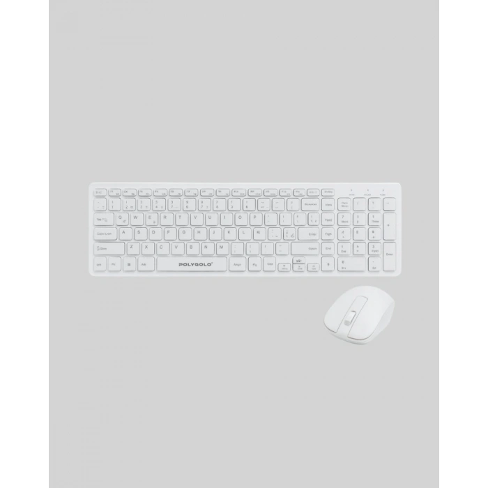 USB Alıcılı Kablosuz Klavye Mouse - Geniş Uyumluluk Sessiz Tuşlar