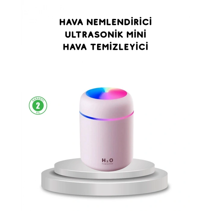 USB Bağlantılı LED Işıklı Hava Nemlendirici – Sessiz ve Kullanıcı Dostu Tasarım