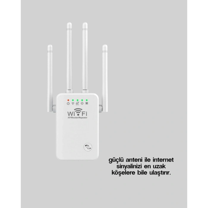 WPS Destekli 2.4GHz + 5GHz WiFi Sinyal Güçlendirici