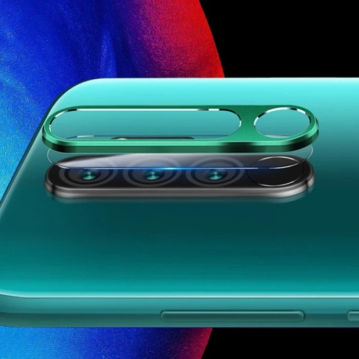 Xiaomi Redmi Note 8 Pro Kamera Koruma Cam+ Metal Lens Seti-(5775)