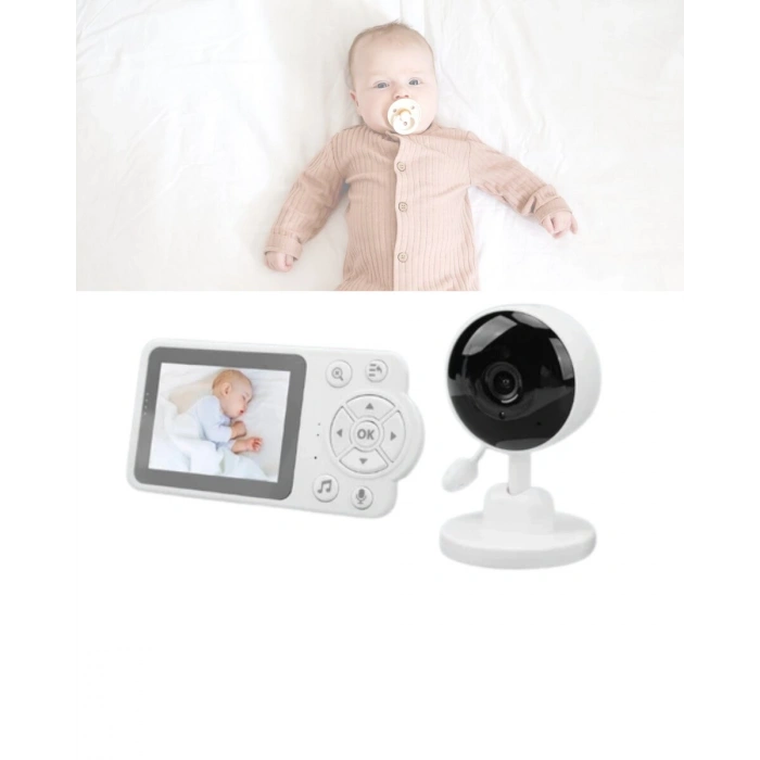 Yakınlaştırma Özellikli Gece Görüşlü Bebek İzleme Kamerası