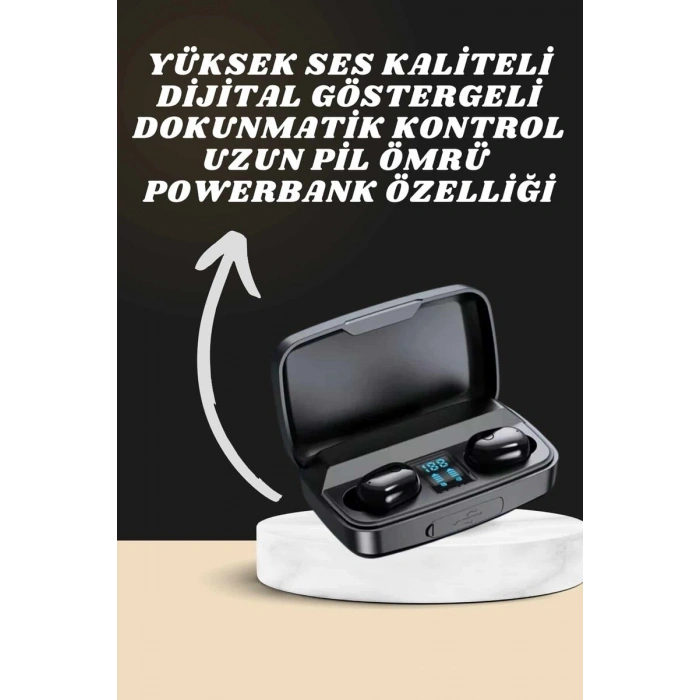 Yeni Nesil Akıllı Saat ve Bluetooth Kulaklık Kampanyası Dokunmatik Kare 7 Kordonlu