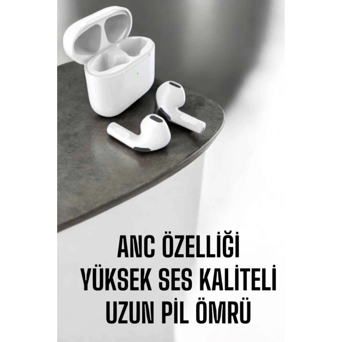 Yeni Nesil Pro Bluetooth Kulaklık Uzun Pil Ömrü Beyaz