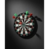 17 İnç Dart Tahtası Sağlam Ahşap Gövde ve Metal İğneli Dart Okları