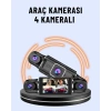 170° Geniş Açı 4 Kameralı Araç Kamerası Hareket Algılamalı