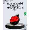 3 Metre Uzatma Kablolu 4 Prizli Makara Kırmızı
