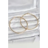 316L Çelik Gold Renk 60 mm Halka Kadın Küpe 5886