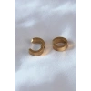 316L Çelik Gold Renk Sıkıştırmalı Erkek Küpe 5886