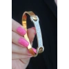 316L Çelik Gold Renk Zirkon Taşlı Kadın Kelepçe 5886