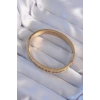 316L Çelik Gold Renk Zirkon Taşlı Model Kelepçe 5886