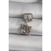 316L Çelik Gümüş Renk Sallantı New York Yazı Model Nomination Charm 5886