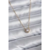 316L Çelik Zincir Gold Renk Charm Kadın Kolye 5886