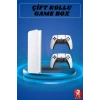 3D Çift Oyun Kollu 4K HD Ekran Nostaljik 20.000 Oyunlu Beyaz Game Box