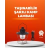 4 Fonksiyonlu Dekoratif Kamp Lambası – Tungsten Ampul USB Çıkışlı
