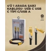 4ü 1 Arada Metal Hızlı Veri Kablosu – 65W Güç 27W iPhone Desteği 480Mbps Aktarım