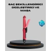 5 Kademeli Seramik Saç Düzleştirici – Düz ve Kıvırcık Mod 26 mm Plaka Profesyonel Saç Şekillendirme