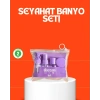 5 Parça Seyahat Kişisel Bakım Seti Şişe Sprey Krem Kutulu