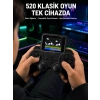 520 Oyunlu Taşınabilir El Oyun Konsolu TV Bağlantılı Şarjlı Gamepad