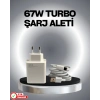 67 Watt Güvenli Hızlı Şarj Adaptörü Samsung M31 M33 M51 Uyumlu