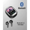 Akıllı Ekranlı Bluetooth 5.4 Kablosuz Kulaklık – Dokunmatik ve Şarj Kutulu