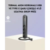 Akım Korumalı Çoklu Priz 4’lü 2 USB 1 Type-C 2500W Güçlü Tasarım