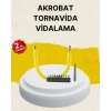 Akrobat Vidalama Uç Seti 12 Parça Profesyonel Dar Alan Kullanım