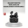 Aktif Gürültü Engelleme (ANC) Kablosuz Bluetooth Kulaklık – Dijital Ekranlı Dokunmatik ve Uzun Pil Ömürlü